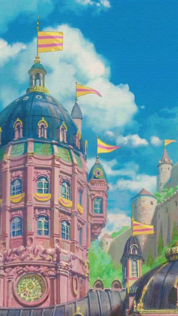 动漫城堡壁纸 治愈系，城堡超清壁纸（动漫壁纸，点赞收图）