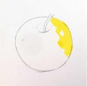 苹果简笔画怎么画，苹果的简笔画怎么画（两组苹果水彩画法步骤）