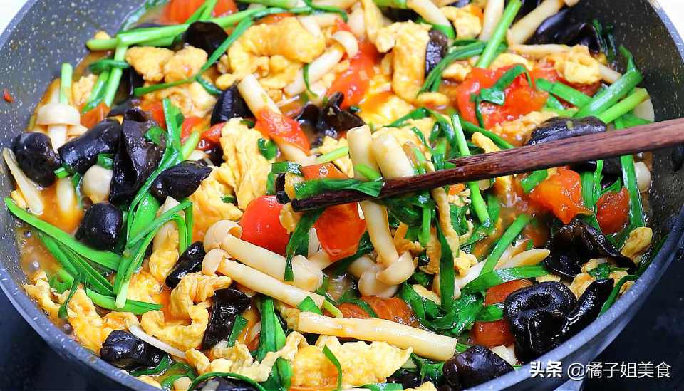 圖片[5]-【西紅柿海鮮菇炒雞蛋】做法步驟圖 開胃又下飯-起舞食譜網