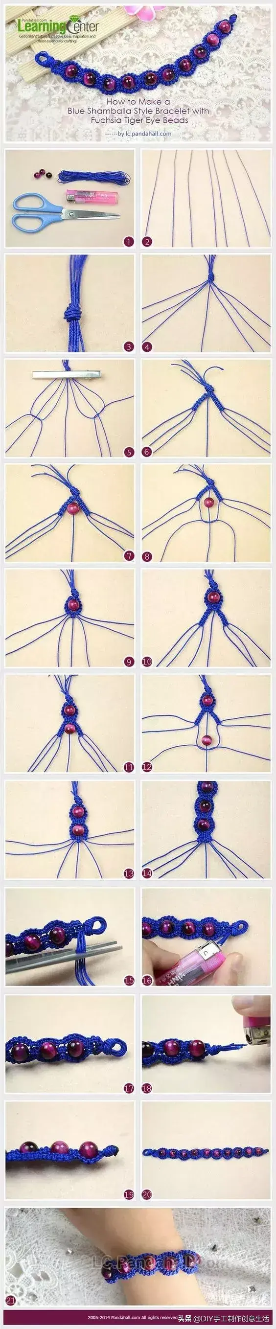 二十四种手链编法(最简单的编绳教程)插图(35)