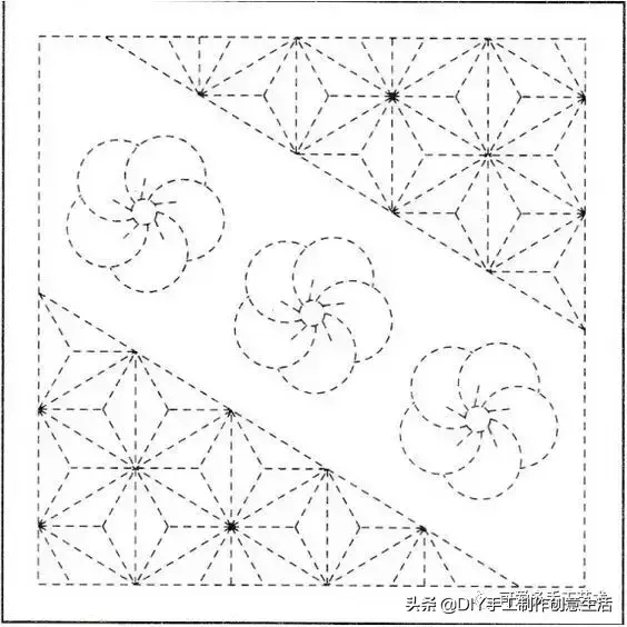 刺子绣入门针法教程，精致优雅的刺子绣