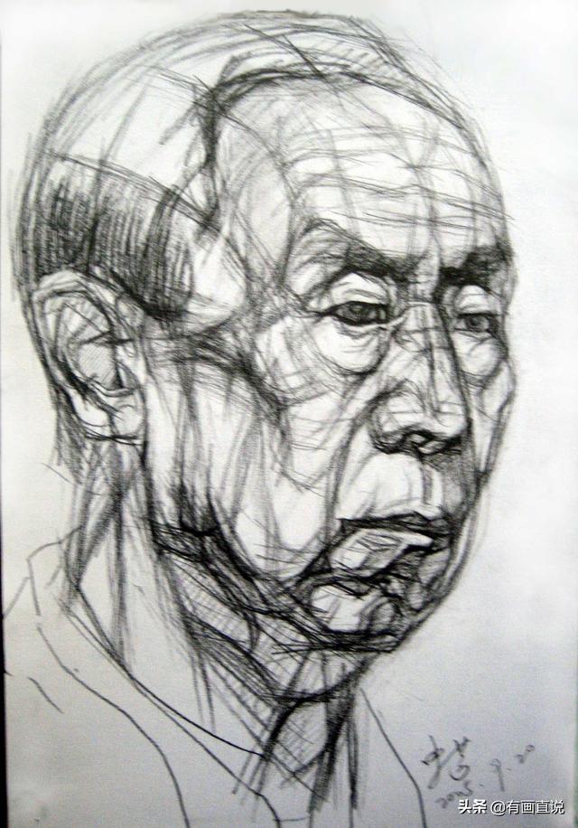 橡皮头，微信头像，橡皮头（分享结构素描高清临摹素材60张）