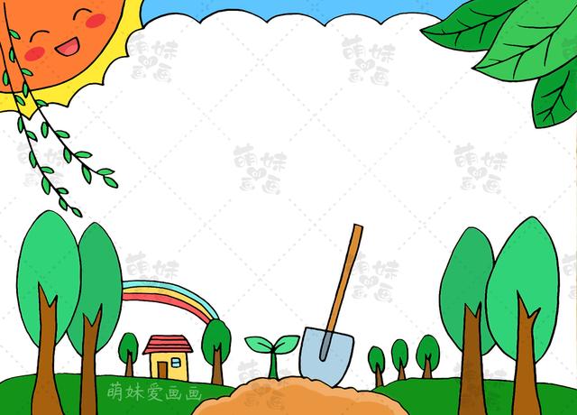 植树节的手抄报，植树节手抄报资料（含内容的小学生植树节手抄报）