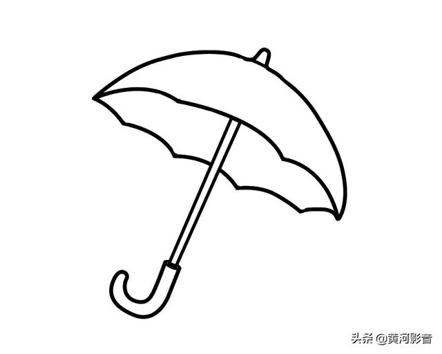 雨伞简笔画可爱简单图片