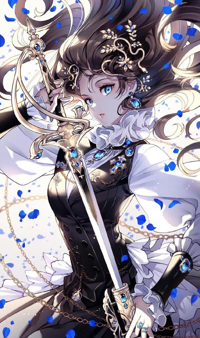 动漫女生壁纸萌萌哒，二次元，动漫女生壁纸ins高级质感（动漫二次元系列美少女无水印原图大合集）