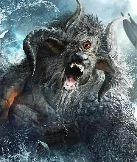 夔牛即雷兽,一足奇兽.