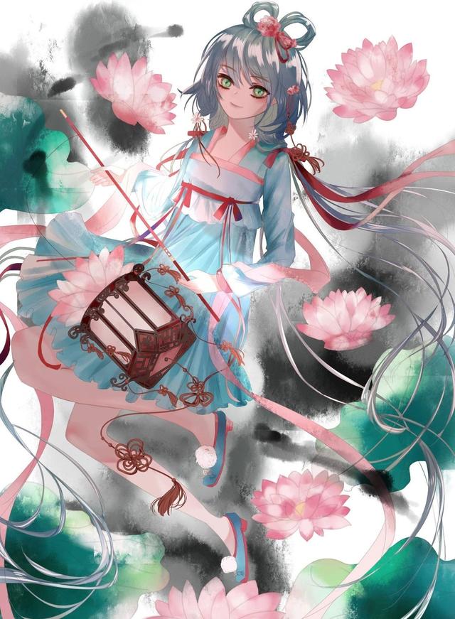 江七.洛天依壁纸,洛天依蓝光壁纸(洛天依壁纸 , 快快收下哦图片)