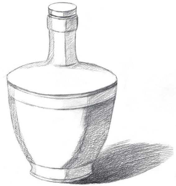 古代酒瓶怎么画图片