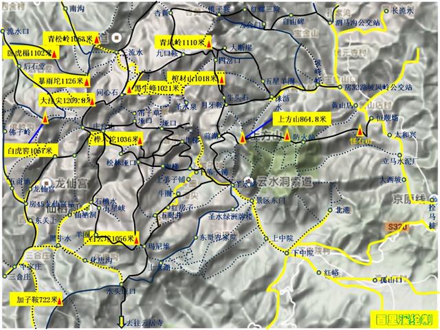 房山白云坨历史，北京及周边千米高山穿越路线概述