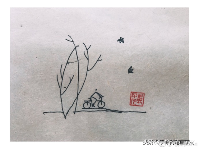 画简笔画：风景，风景画画简笔画（风景小画~寥寥几笔）