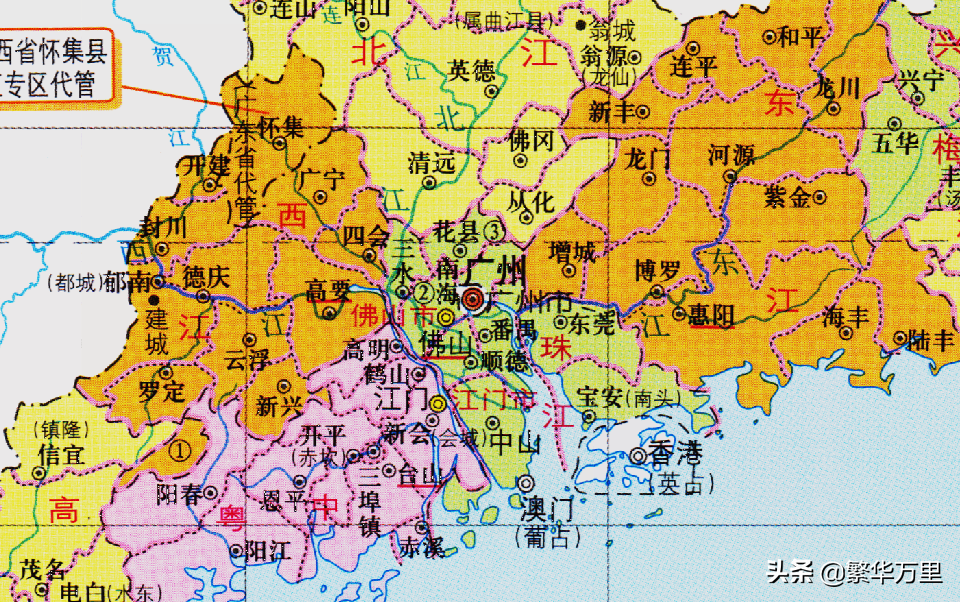 肇庆属于哪个省(云浮肇庆为什么分开)