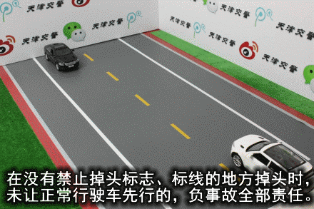 右转直行事故认定图解，27种常见全责交通事故动态图解收藏备用