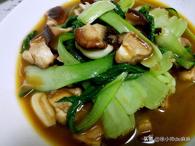 炒青菜的做法，豆腐炒青菜的做法（香菇炒青菜加上这一步）