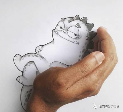 小恐龙怎么画，恐龙怎么画简单又好看（创意手绘丨他画出一只很有戏的小恐龙）