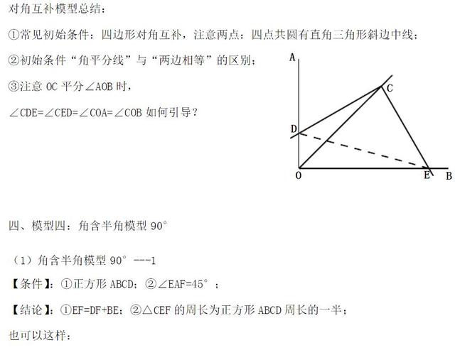 数学模型有哪些，常见的数学模型有哪些（数学常考的几何模型汇总）