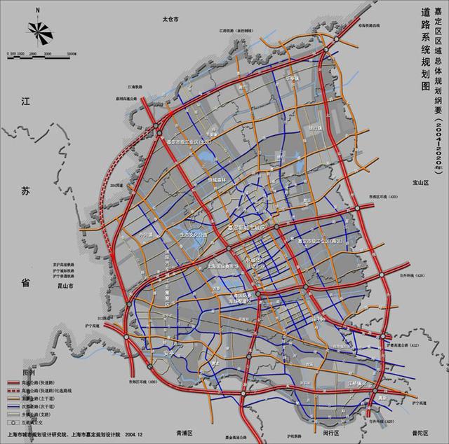 上海市嘉定区地图，上海市嘉定区2035总规的几张重要地图（上海市嘉定区老地图上面城区很小）