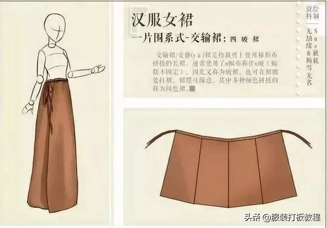 汉服12破和8破有什么区别，汉服中的8破和12破哪个好（汉服制版教程裁剪方法才智服装制版）