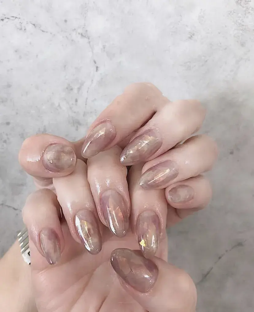 夏天指甲颜色大全图片流行，夏天显白指甲（够仙够清爽最重要是显手白）