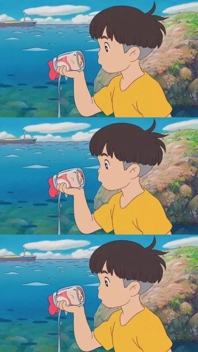 波妞和宗介图片，波妞和宗介，微信头像（波妞喜欢宗介，而我喜欢你）