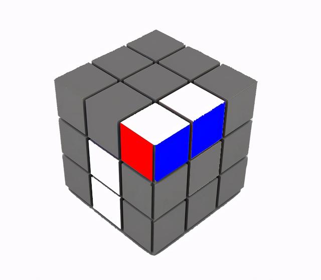 3阶魔方教程 1~7步骤，魔方怎么玩（一学就会的三阶魔方复原法-桥式复原法）