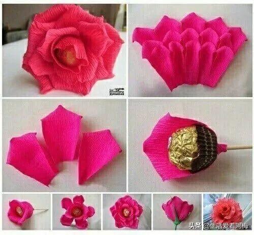 diy玫瑰花的做法，diy玫瑰花的做法简单（用纸藤DIY了一束玫瑰花送自己）