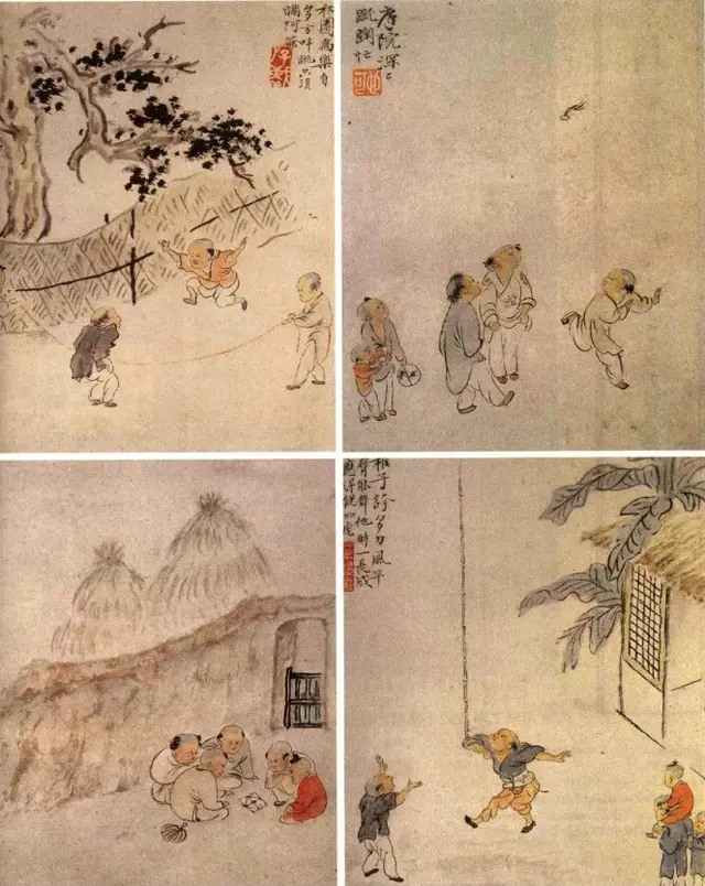 怎样画儿童简笔画笊篱，篱笆简笔画怎么画（对比看看古代孩子们的玩法趣味多多）