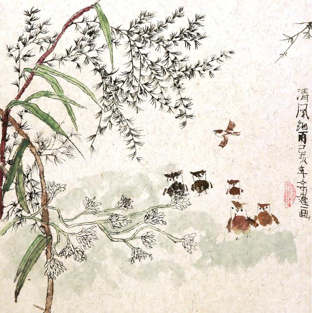 荷花池简笔画，荷花池简笔画手绘（美丽云浮——2020年云浮市庆祝六一儿童节少儿书画作品展）