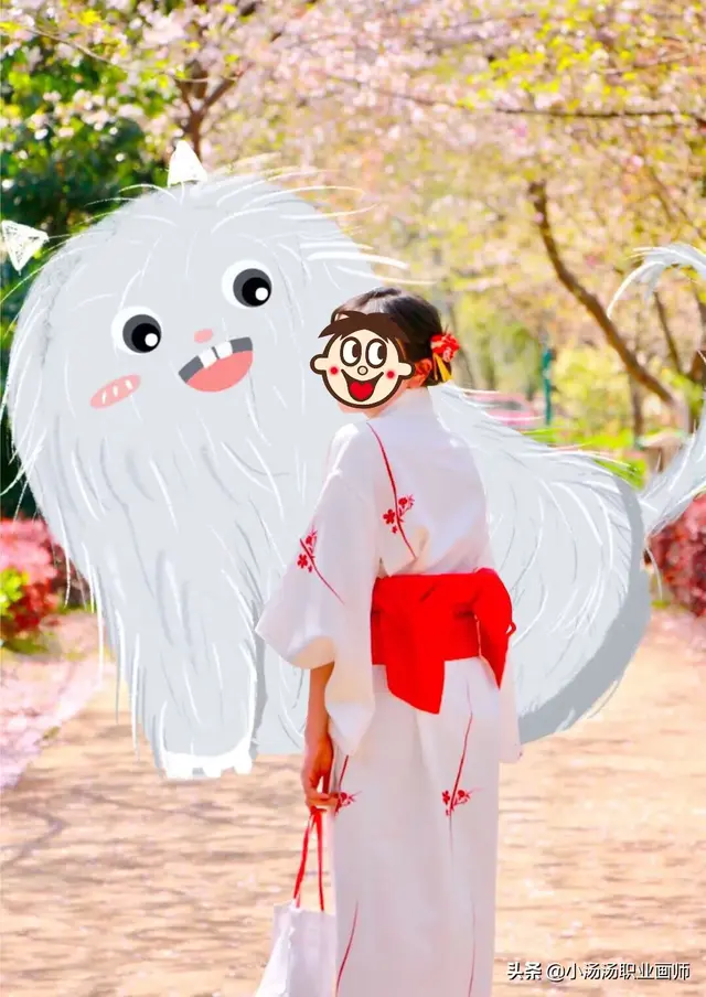 小怪兽头像，林哲（最近火爆抖音的小怪兽涂鸦微信头像）