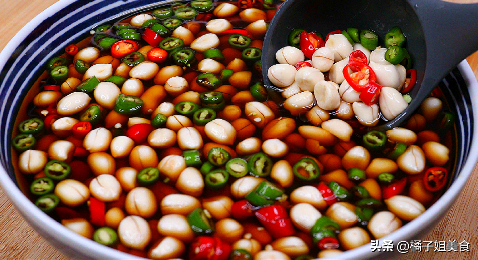 【醋泡花生】做法步驟圖 酸甜脆爽下酒絕配 一次做好吃一周 不-起舞食譜網