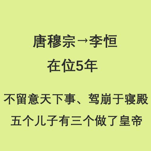 唐朝皇帝顺序表，唐朝皇帝列表（半分钟了解唐朝21位皇帝）