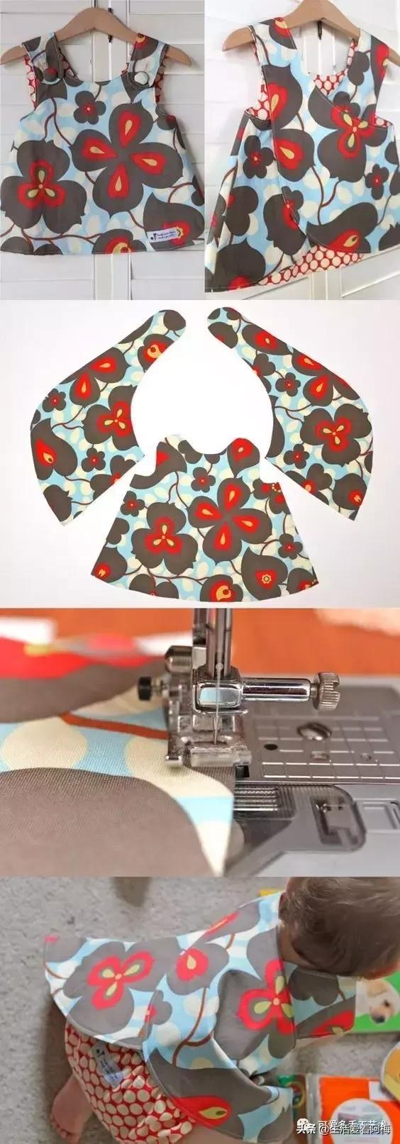 一岁孩子的背带裤怎样剪，一岁宝宝背带裤教程（学会了小孩的所有用品都不用买了）