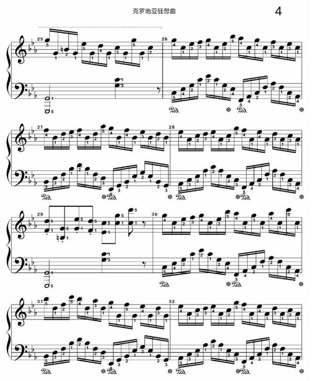 克罗地亚狂想曲谱子，克罗地亚狂想曲谱子完整版高清（《克罗地亚狂想曲》钢琴谱分享）