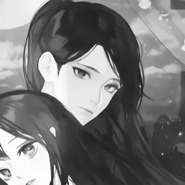 祁宋  风格日系黑白二次元动漫情头，微信头像，祁宋  风格日系黑白二次元动漫情头（黑白动漫情头）