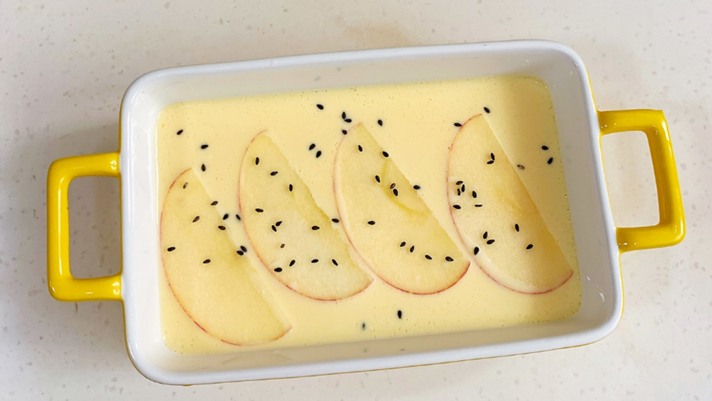 圖片[4]-【蘋果酸奶布丁】做法步驟圖 越吃身體越健康-起舞食譜網