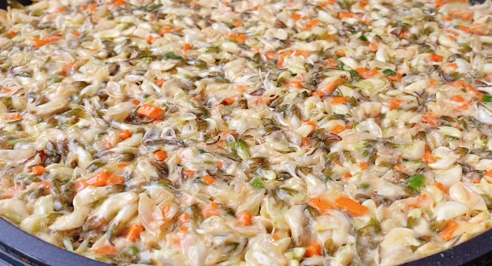 圖片[5]-【槐花雞蛋餅】做法步驟圖 鮮香入味 好吃又解饞-起舞食譜網