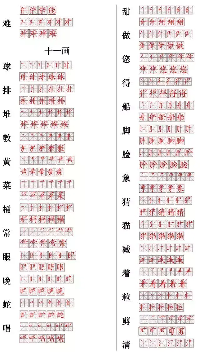快字的笔顺，忄笔顺变化了（附小学常见560个汉字笔画表）