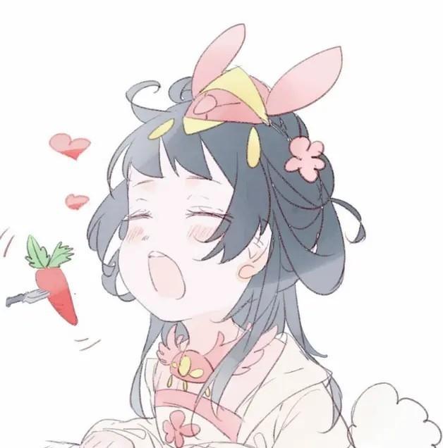 唯美的红色长发动漫卡通女生头像 鹿昔微信，唯美的红色长发动漫卡通女生头像 鹿昔（可可爱爱，运气不坏）