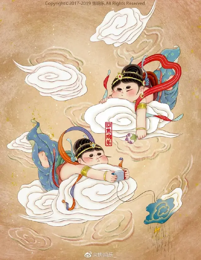 又胖又萌又可爱的图片，胖胖可爱的呆萌情侣头像微信（把千寻、周迅画成圆脸美人）