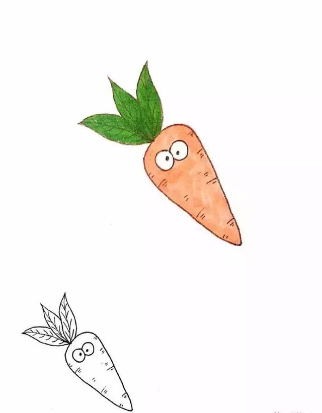 茄子简笔画图片,茄子简笔画如何画(超萌蔬菜简笔画) 茄子简笔画图片,茄子简笔画如何画(超萌蔬菜简笔画)