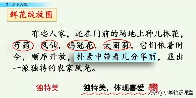 耸的部首（送的部首，小学部编四年级语文下第2课《乡下人家》图文+知识点+同步练习