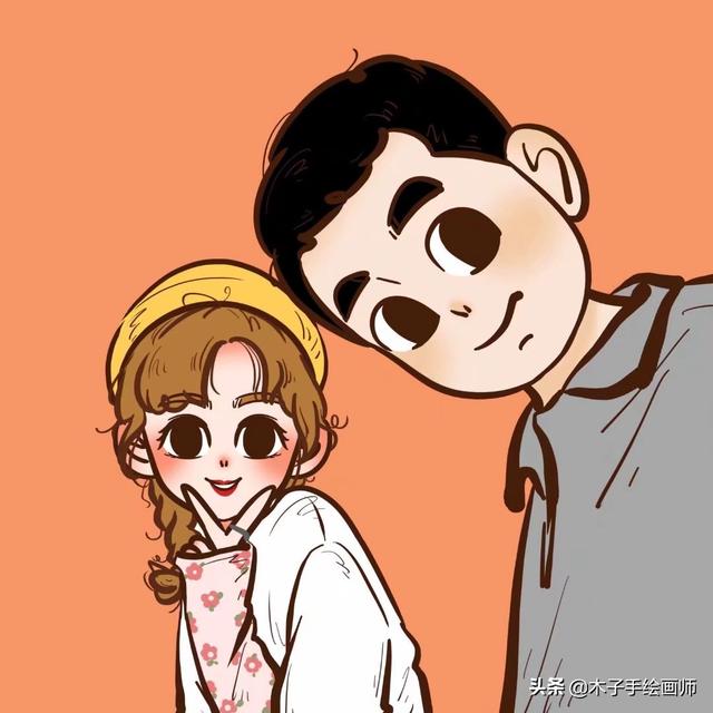 情侣头像动漫可爱，情侣动漫可爱头像微信（超可爱的情侣卡通漫画头像）