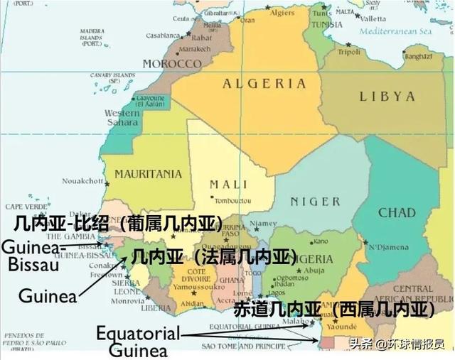 几内亚是哪个国家，几内亚是哪个国家的港口（世界上有四个国家叫“几内亚”）
