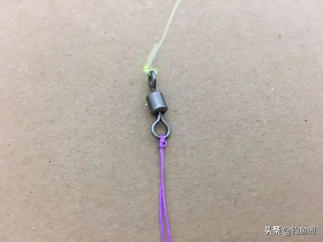 子线与八字环的绑法，主线与八字环的绑法图解（子线与八字环的2种连接方式）