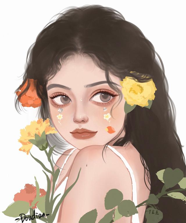 头像女高清图片大全，女生头像高清女头优质女头像微信（爆好看的手绘女生头像）