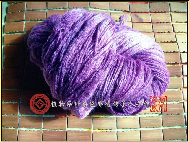 青莲色是什么颜色，淡青莲色是什么意思（御染家手工植物染毛线：青莲色）