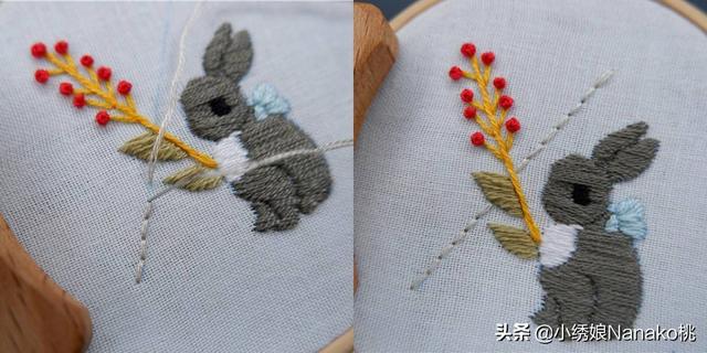教你怎样用手帕折出只萌兔子，用手帕折小兔子（那就一起来刺绣一只软萌小兔子吧）