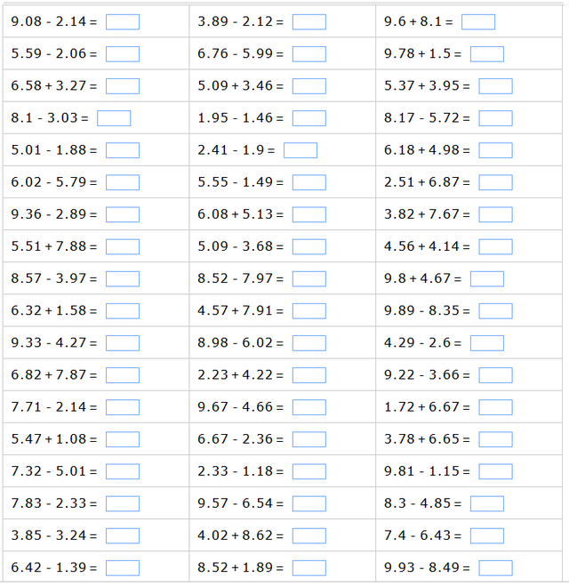 小数乘除法计算题50道，求50道不同滴小数乘除法（小数的加、减、乘、除、混合计算合集）