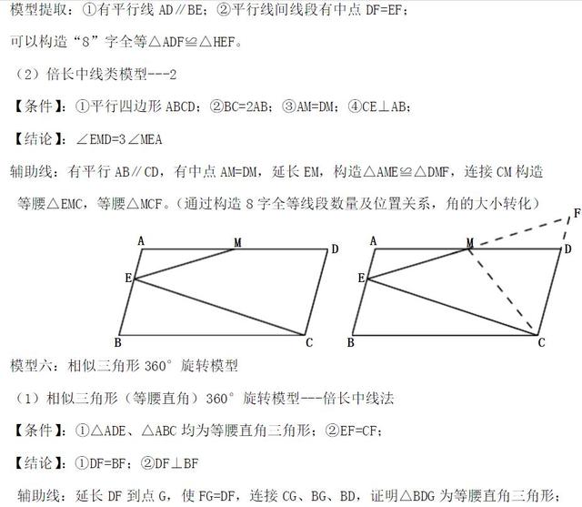 数学模型有哪些，常见的数学模型有哪些（数学常考的几何模型汇总）
