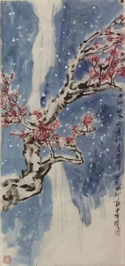 送春归飞雪迎春到下一句，送春归（一一观画家杨潮梅花图有感）