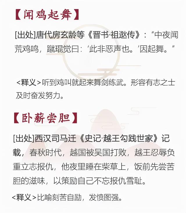 正能量激励人四字成语，正能量激励人四字成语,大气正能量的四字成语（记住这十六个励志成语典故）